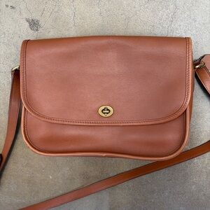 Coach 9790 City Bag INK STAIN Leather Crossbody British Tan